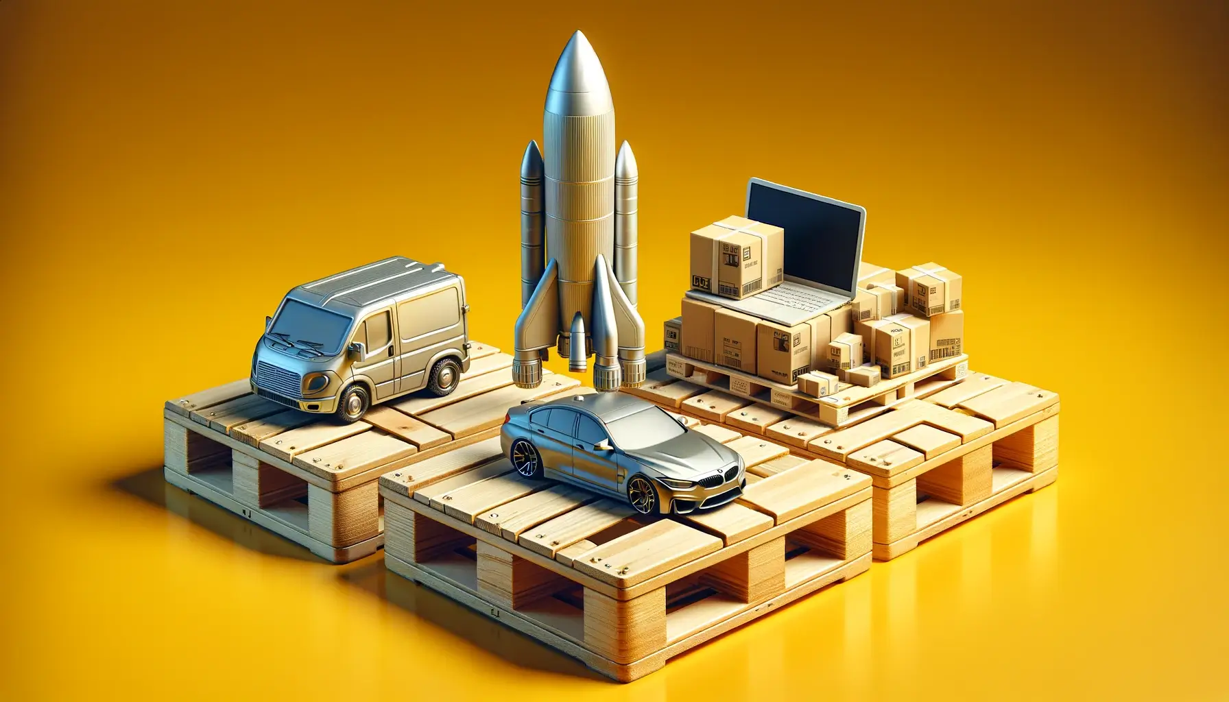 Aerospace manufacturing, automotive manufacturing, and electronics manufacturing on pallets