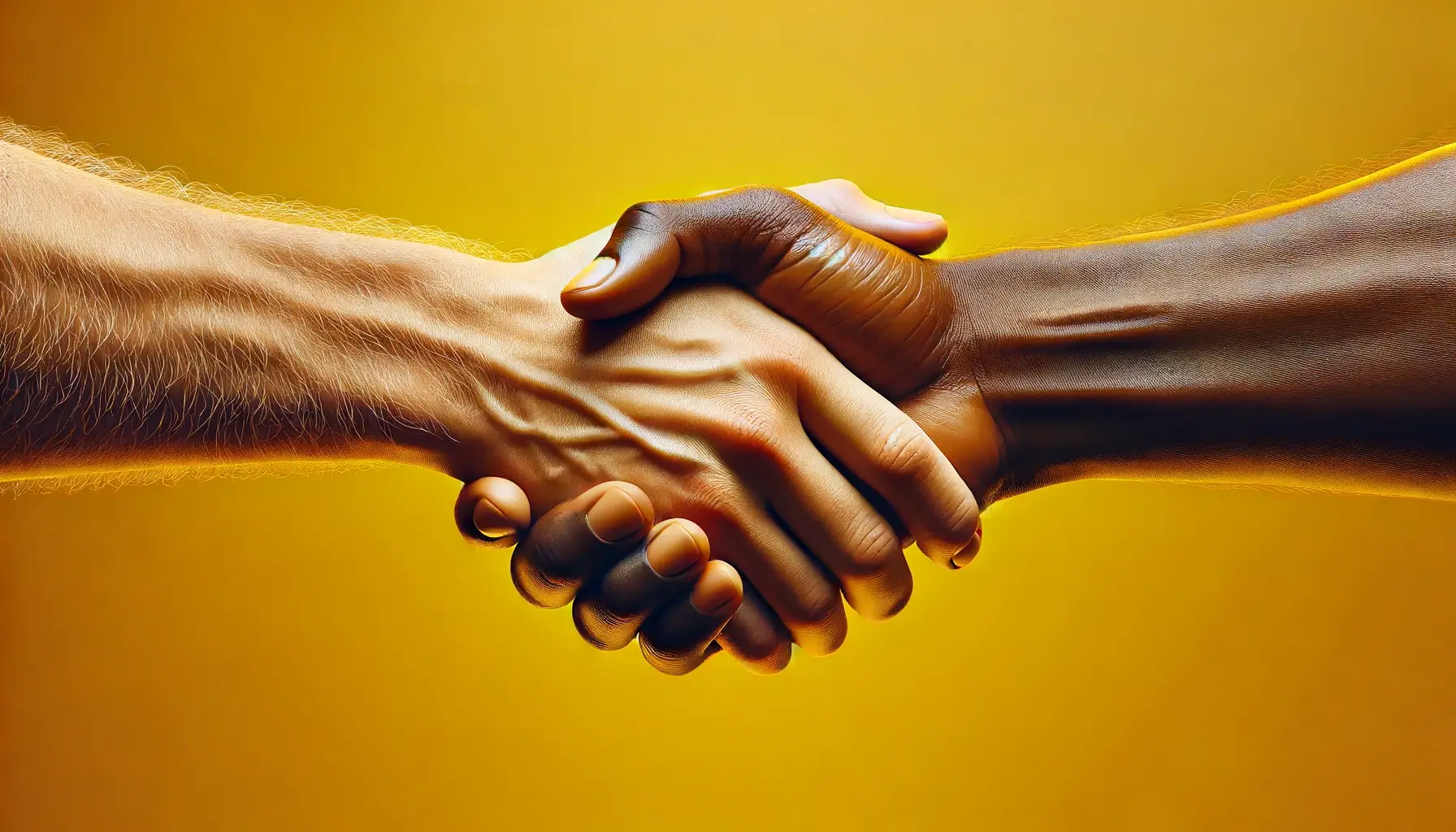 2 men shaking hands representing a construction networking event