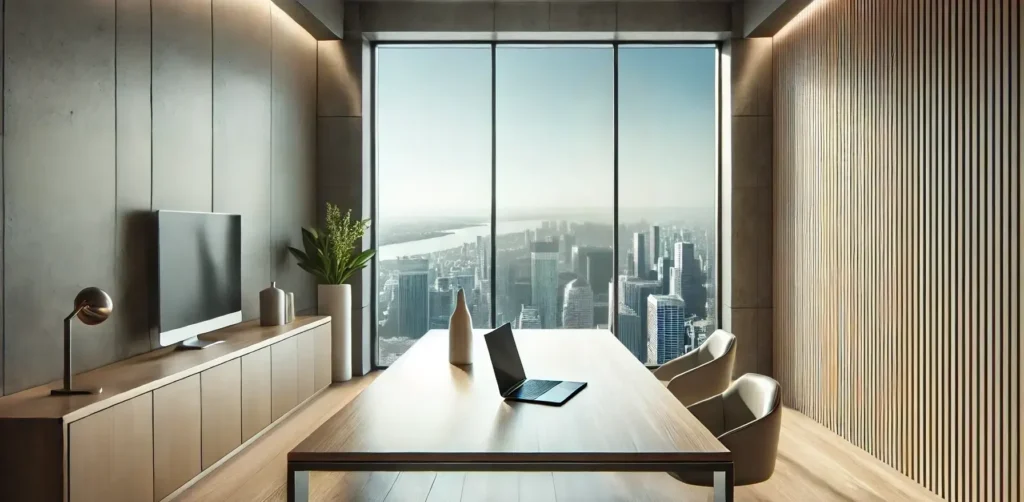A modern office where someone might learn how to write a job description