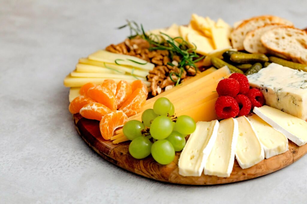 A charcuterie board like this is a great office party food idea.