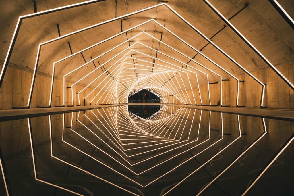 A futuristic tunnel representing what is succession planning